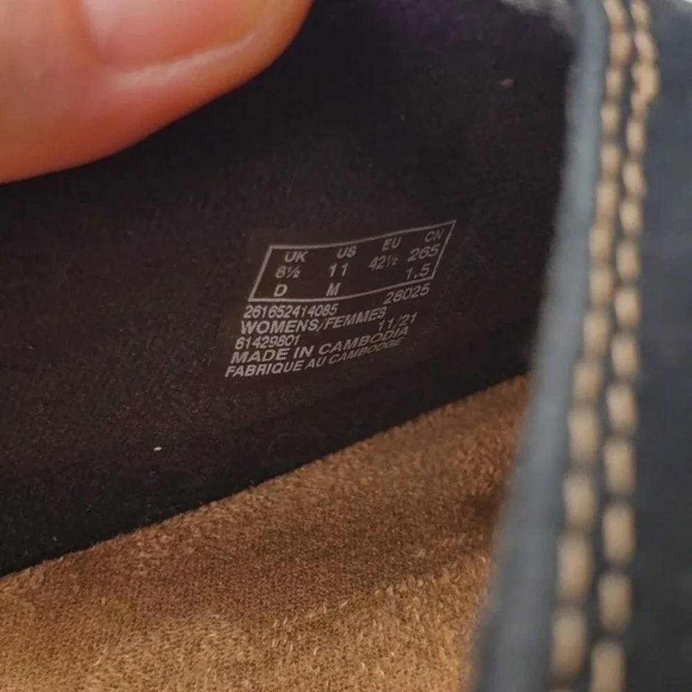 Clarks Collection Roseville Faye Clog Black Leather Womens 11 NWOB - Picture 7 of 8